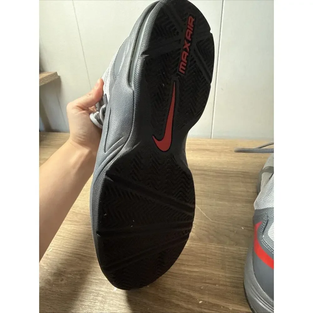 Nike Air Max Stutter Step 2 Mens Basketball Shoes Grey Red 653455-005 Size 11 D3